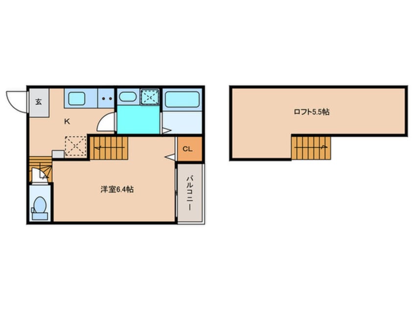 間取図 ハーモニーテラス津金Ⅲ