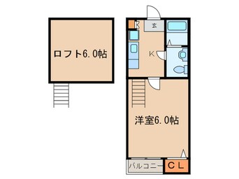 間取図 フロール尾頭橋