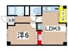 南山ビル 1LDKの間取り