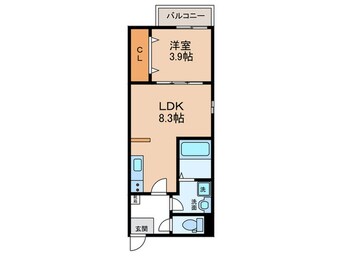 間取図 Calm烏森