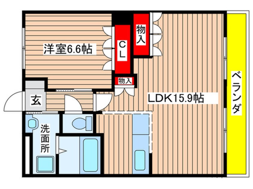 間取図 サザンクロス