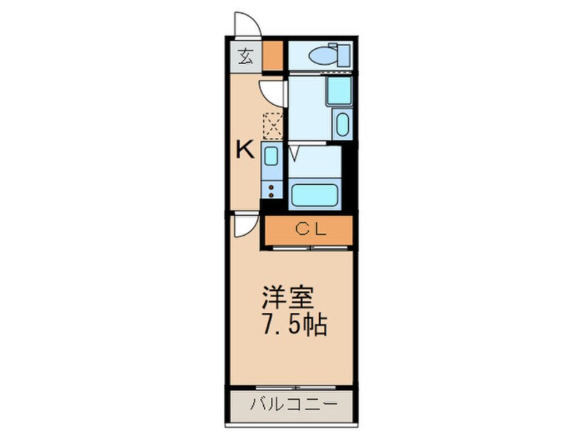 間取図 メゾン・ド・ソレイユ黄金