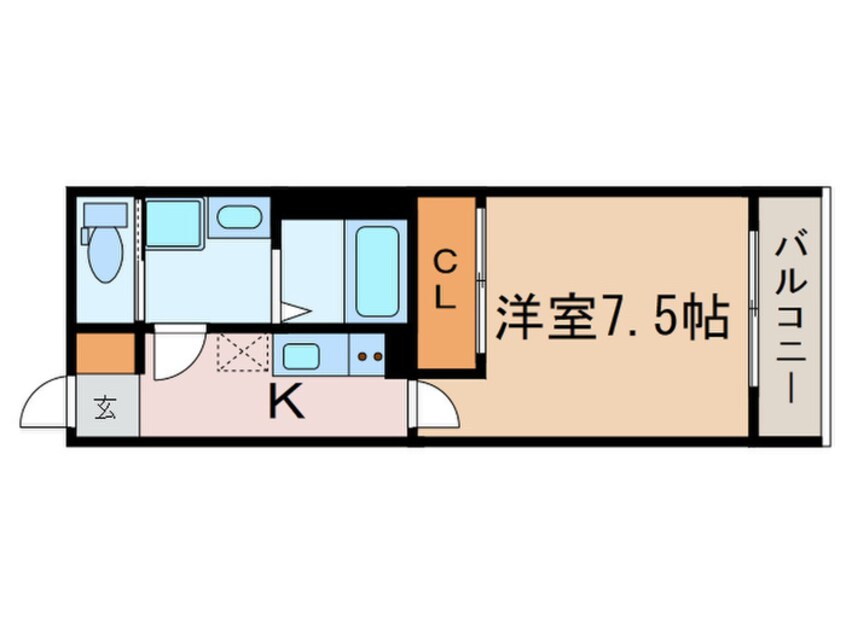 間取図 メゾン・ド・ソレイユ黄金