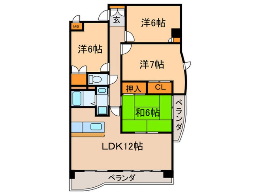 間取図 アルカディアⅢ