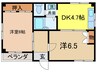 ヴィラ　ベルエトワ－ル 2DKの間取り