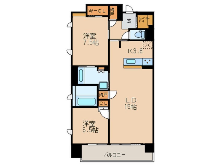 間取図 ジュネス清水