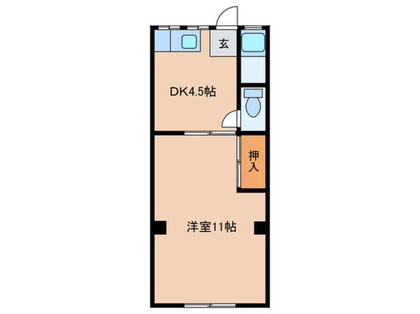 間取図 ハイツ港北