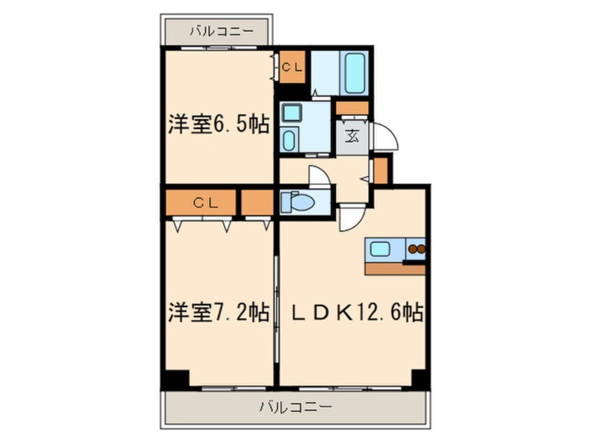 間取図 Ｓ－ＦＯＲＴ北山王