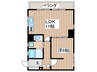 ナビシティ豊岡（305） 1LDKの間取り
