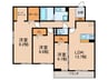 リヴェール的場 3LDKの間取り