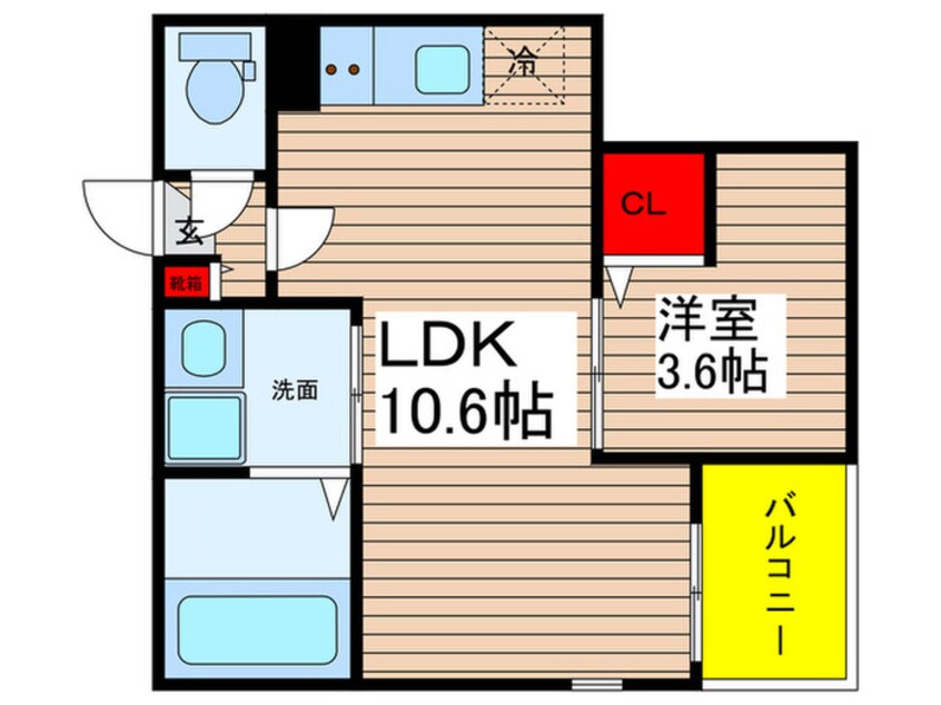 間取図 Jack shiba Ⅰ