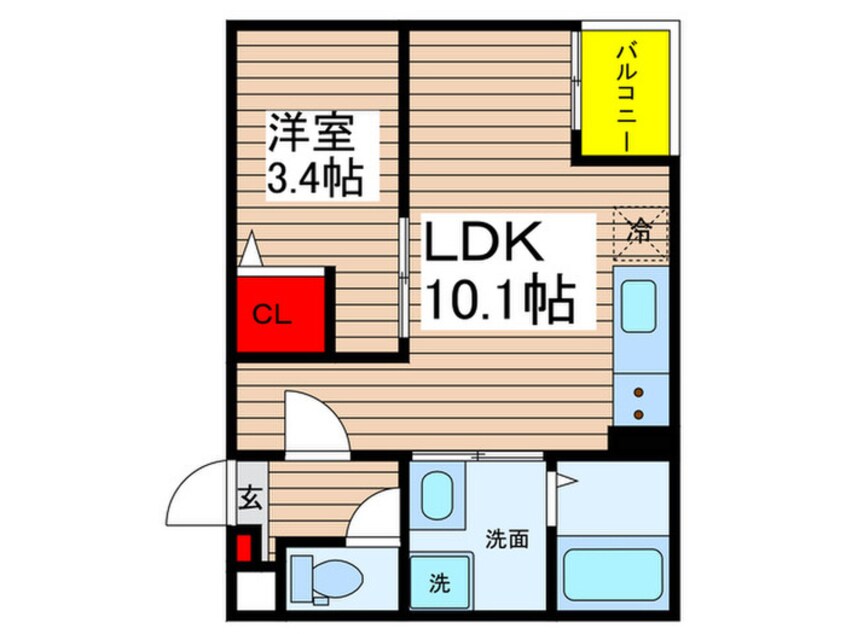 間取図 Jack shiba Ⅰ
