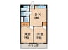 葛岡マンション 2DKの間取り