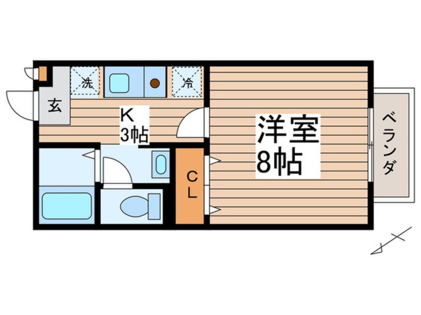 間取図 エトワ－ル新瑞