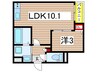 Jack inomoriⅠ 1LDKの間取り
