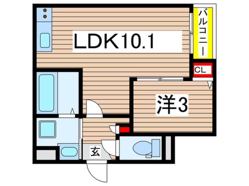 間取図 Jack inomoriⅠ