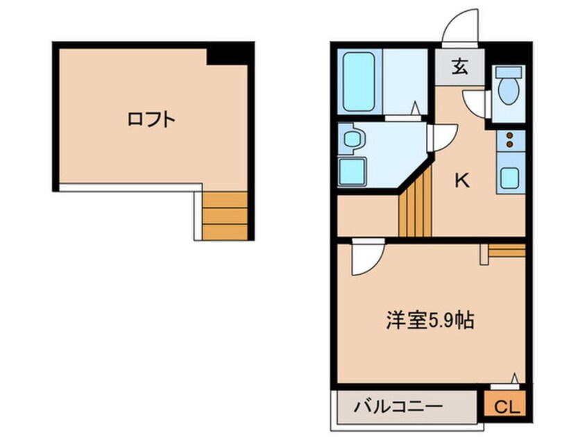 間取図 Creo高畑壱番館