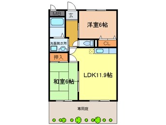 間取図 フォレストサイドＫ１