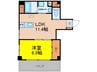 サン栄ビル 1LDKの間取り
