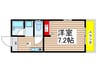 GRACE TSUKADA 1Kの間取り