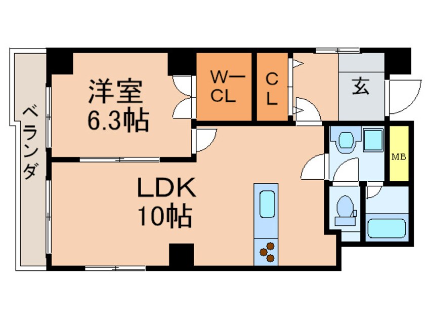 間取図 丸茂御園ビル