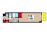 ＨＦ久屋大通レジデンス 1Kの間取り