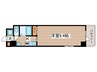 ＨＦ久屋大通レジデンス 1Kの間取り