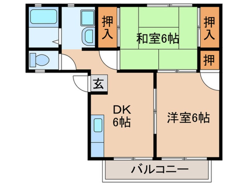 間取図 ラ･ファミ－ル庄内Ａ棟