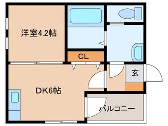 間取図 ハーモニーテラス高道町Ⅲ