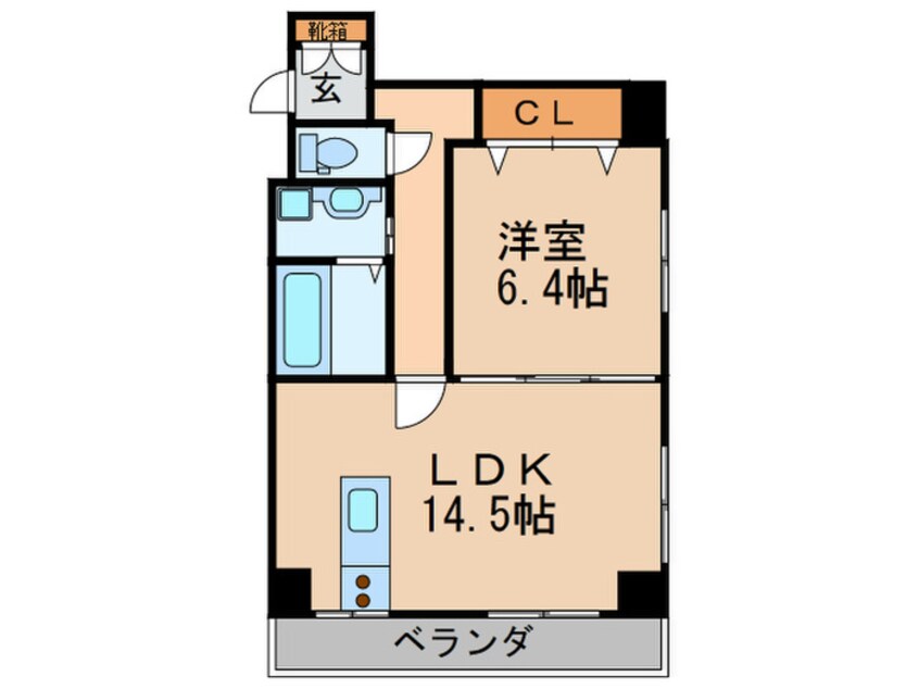 間取図 サン・東山公園ウエスト