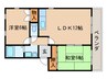 テラス高野Ⅱ 2LDKの間取り