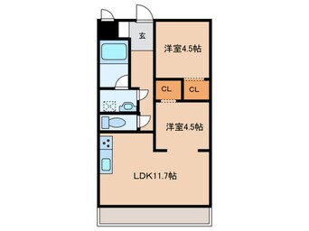 間取図 桔梗ビル