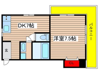 間取図 Ｋ２ｓｑｕａｒｅ