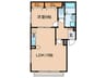 ＣＡＳＡ　ＫＩＴＡＮＡＧＯＹＡ 1LDKの間取り