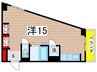 シャトレ北山（623） 1Rの間取り