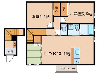 間取図 ユイット　メゾンⅠ棟