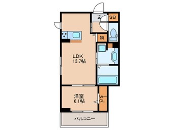 間取図 リヴェール東中島