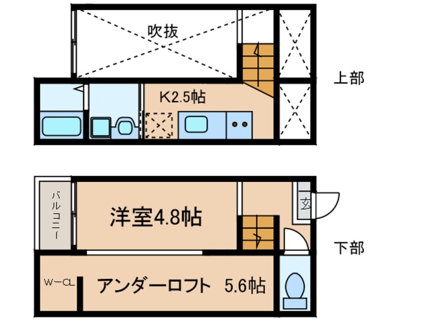 間取図 フレシール道徳