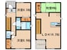 ＫＯＤＡＴＥＸⅠ鹿田合田Ｃ棟 3LDKの間取り