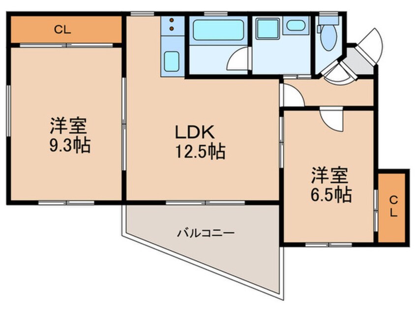 間取図 イーストヒルズ東山元町