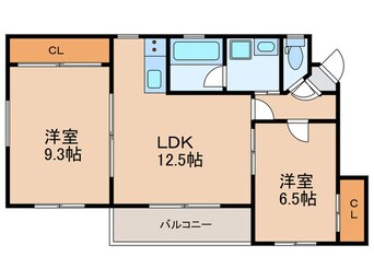 間取図 イーストヒルズ東山元町