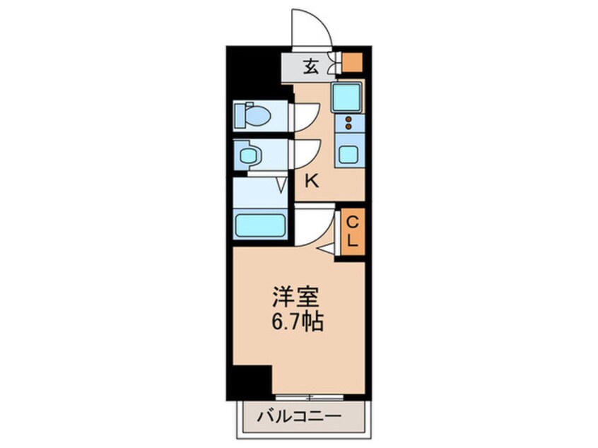 間取図 ﾃﾞｨｱﾚｲｼｬｽ浅間町ｽﾃｰｼｮﾝﾌﾛﾝﾄ