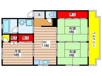 間取図 ニュ－サンハイツI