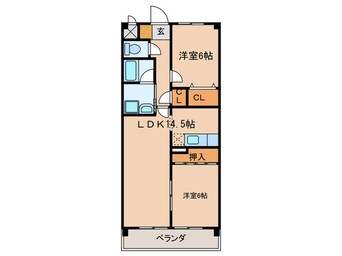 間取図 シャトー一本松