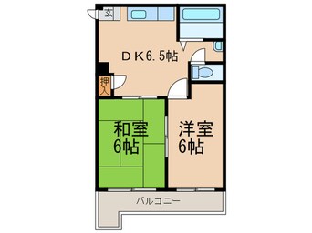 間取図 ハイツ扇