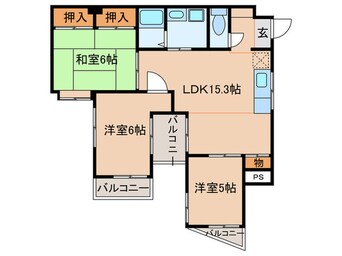 間取図 コーポビル第２高岳