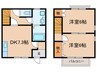 DUPLEX国王205B棟 2DKの間取り