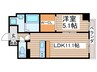 パークレジデンス汐路町 1LDKの間取り