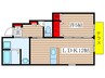 サンモ－ル南野 1LDKの間取り