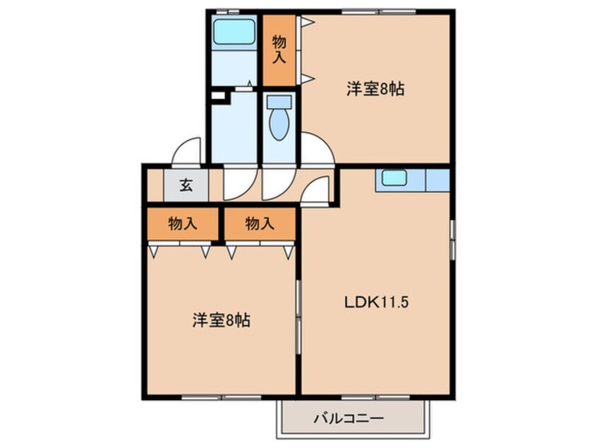間取図 Asobi-PALACE平針台　A棟
